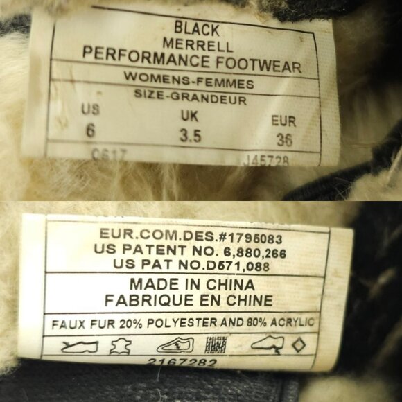 Merrell Tremblant Ankle Boots Women Size 6 Pull On Black Polar Waterproof J45728 - Picture 8 of 13